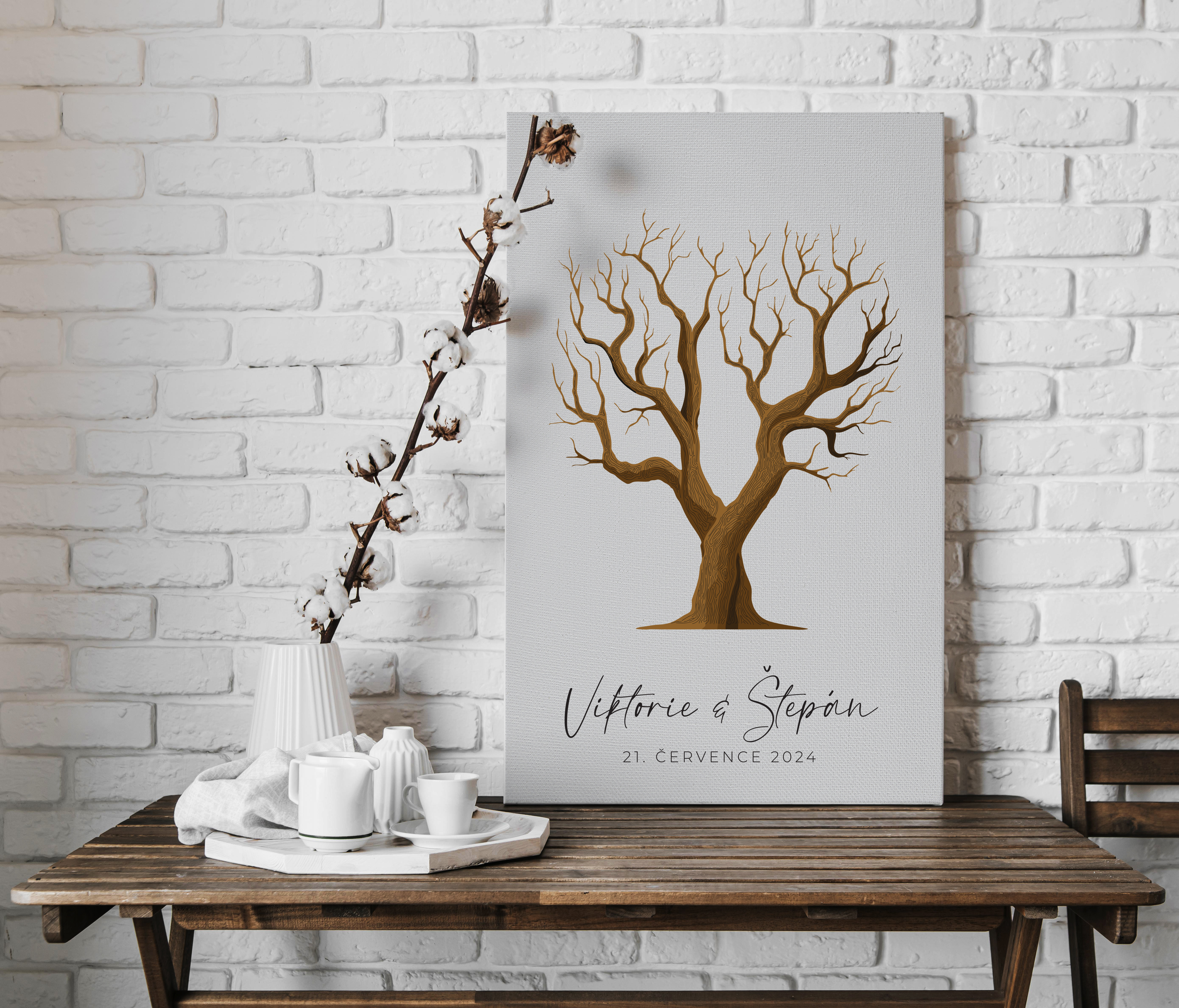 Dřevěný stojan pro malířské plátno a uvítací cedule